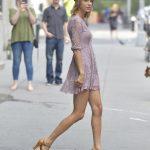 Taylor-Swift-Wearing-Purple-Lace-Dress-Headpiece