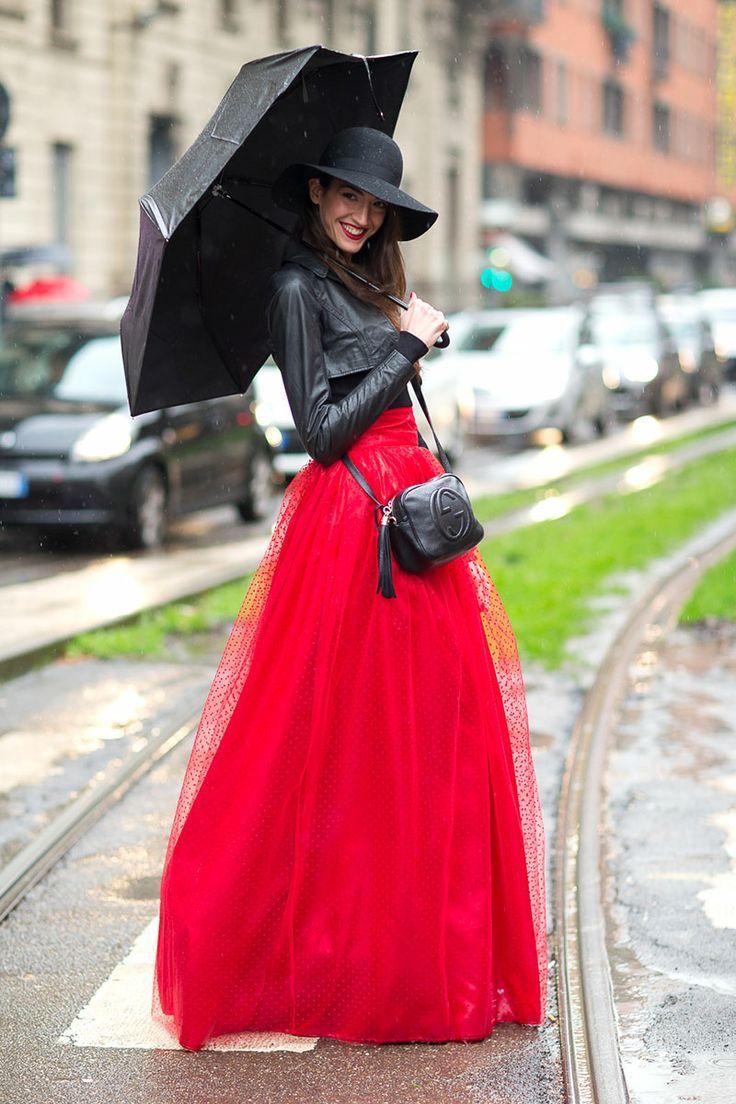 red-tulle