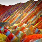 Rainbow Mountains in China’s Danxia Landform Geological Park via Imagine China