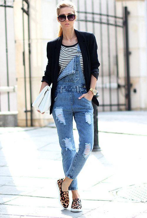 how to style dungarees